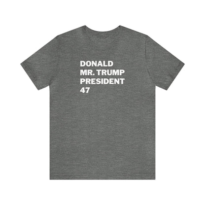 Donald Names Unisex Short Sleeve Tee