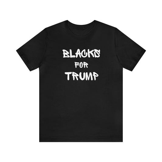 Blacks For Trump Unisex Short Sleeve Tee