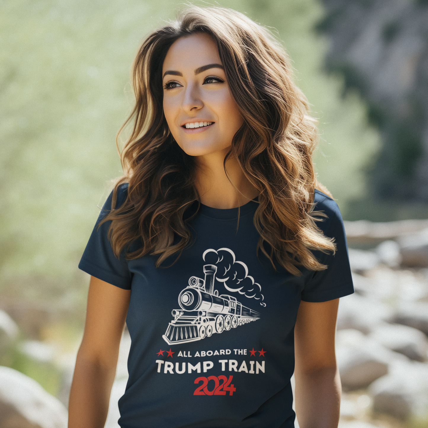 All Aboard The Trump Train Unisex Short Sleeve Tee